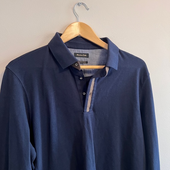 Massimo dutti long sleeve button up crew sweater - Picture 2 of 5